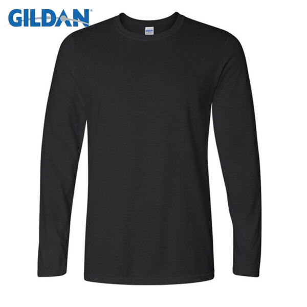 Big size cotton t shirt Spring/autumn fashion mens T shirt homme men's long sleeved O neck solid color casual T shirts Tops Tees