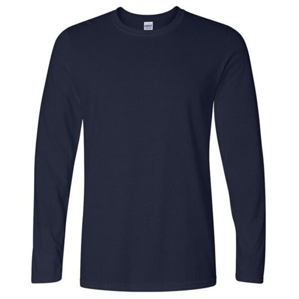 Big size cotton t shirt Spring/autumn fashion mens T shirt homme men's long sleeved O neck solid color casual T shirts Tops Tees - Image 3